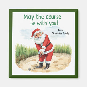 Íman Papais noeis de Natal de Golf Que o curso esteja c