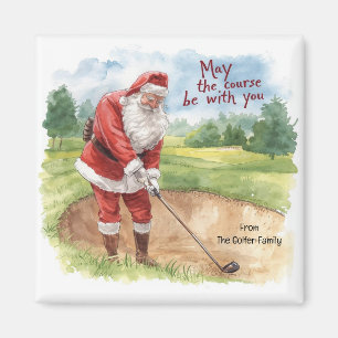 Íman Papais noeis de Natal de Golf Que o curso esteja c