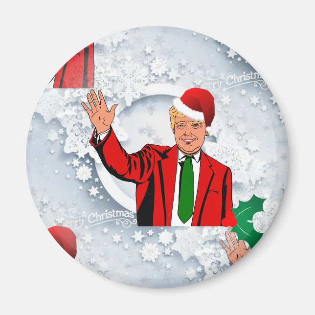 Íman papais noeis de natal donald trump (Frente)
