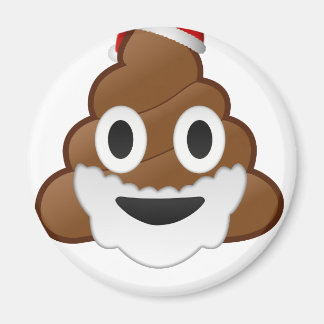Íman Papais noeis de Natal engraçados Poop Emoji
