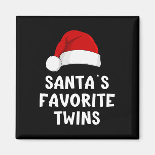 Íman Papais noeis de Natal Favoritos Gêmeos Engraçado P