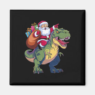 Íman Papais noeis De Natal Levando Meninos Do Dinossaur