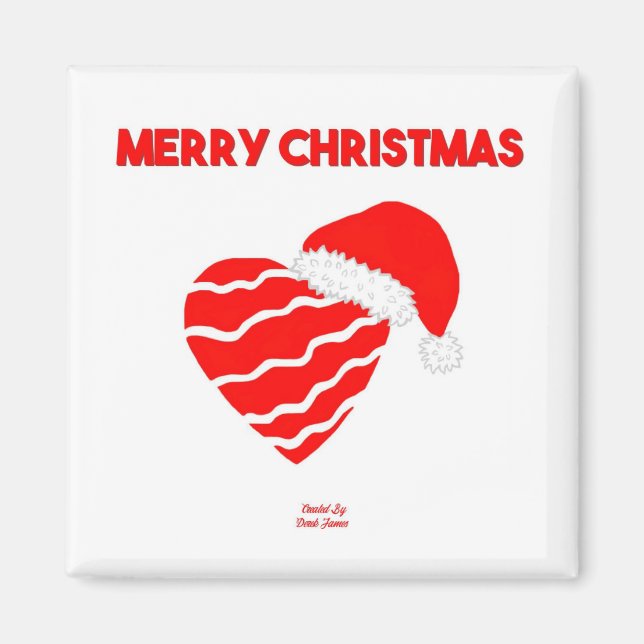 Íman Papais noeis de Natal Magnet 2 Polegadas ao Quadra (Frente)