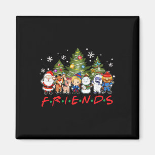 Íman Papais noeis de Natal Rudolph Snowman Família Xma