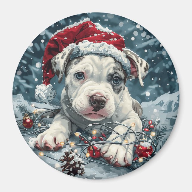 Íman Papais noeis de Touro de Natal (Frente)