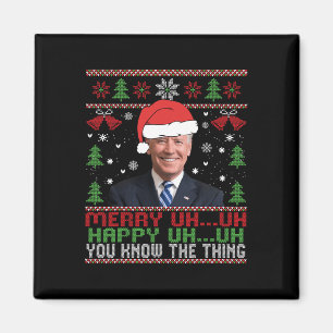 Íman Papais noeis divertidos Joe Biden Feliz Uh Natal F