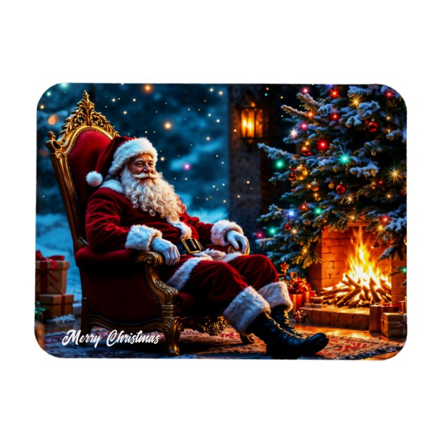 Íman Papais noeis do Polo Norte Luzes de Natal fantasia (Horizontal)