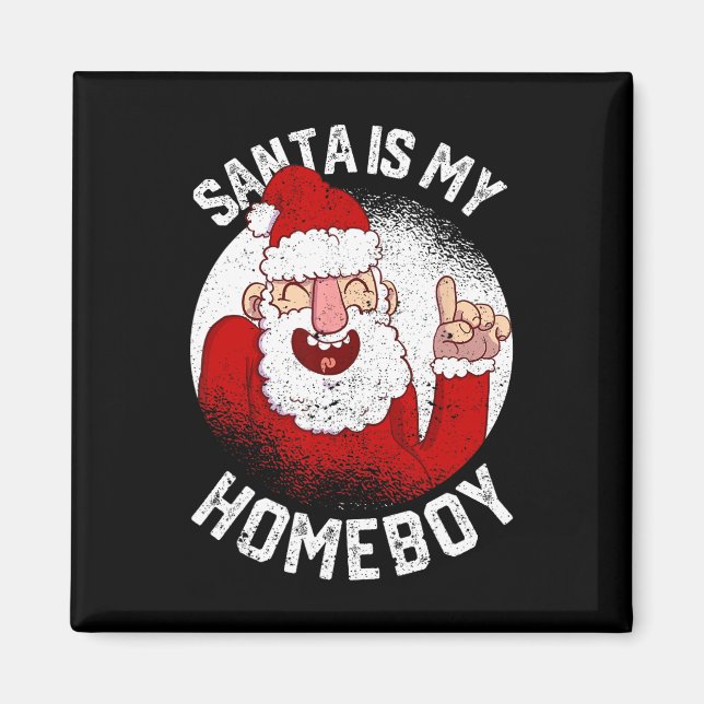Íman Papais noeis É Meu Ficar em casa De Natal Divertid (Frente)