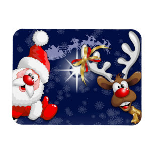 Íman Papais noeis e Reindeer Feliz Christmass Happy Car