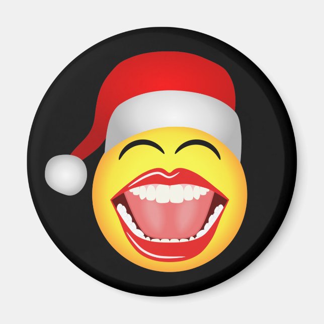 Íman Papais noeis Enfrentam Imã de geladeira de Natal E (Frente)