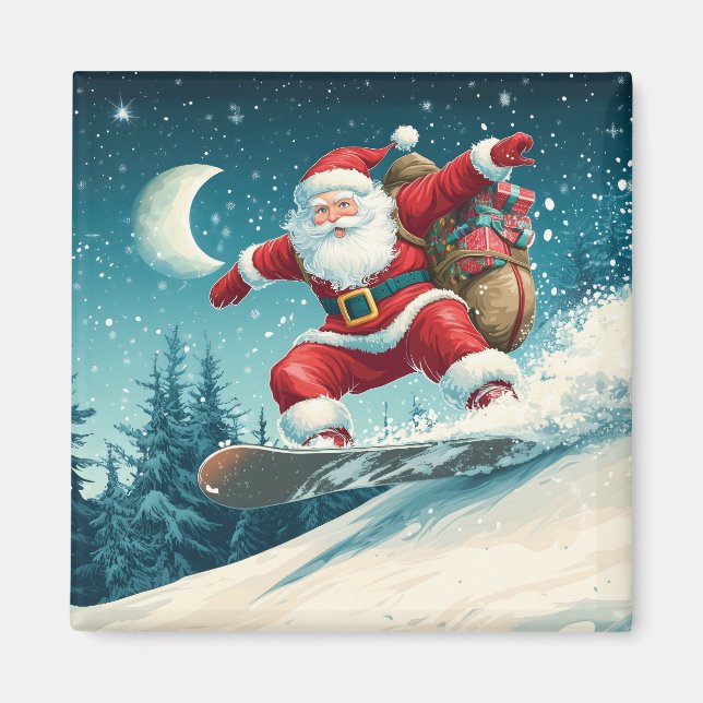 Íman Papais noeis entregando presentes de Natal em uma  (Frente)