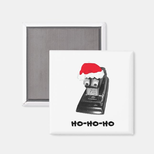 Íman Papais noeis Ho-Ho-Ho-Ho de olhos googosos (Front/Back)