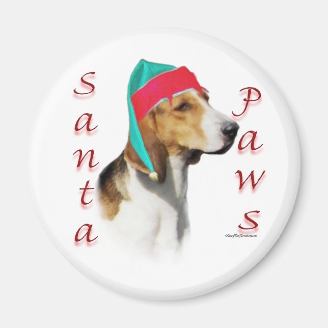 Íman Papais noeis Ingleses Foxhound Paws (Frente)