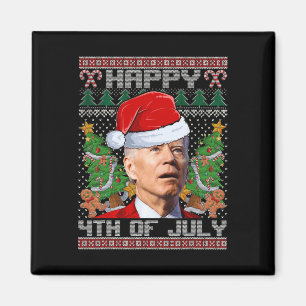 Íman Papais noeis Joe Biden Happy 4 De Julho Natal Feio