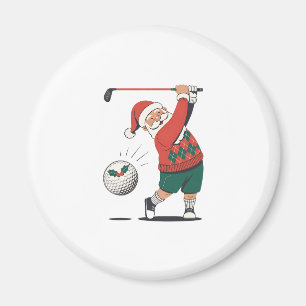 Íman Papais noeis Jogando Golfe Jogador de Natal Golfe