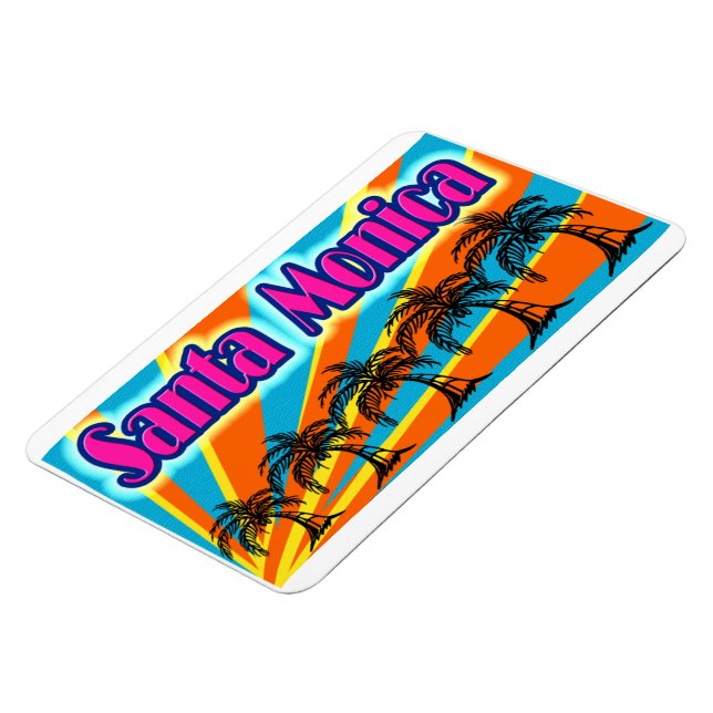 Íman Papais noeis Mônica 5 Palm Tres Magnet (Left Side)