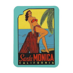 Íman Papais noeis Monica, California Magnet