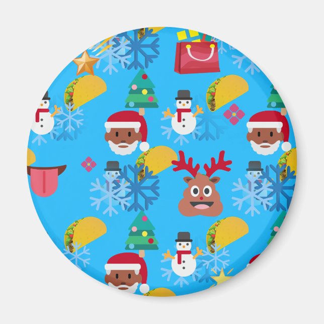 Íman papais noeis negros taco christmas (Frente)