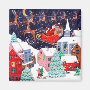 Íman Papais noeis Noite antes da Vila Nórdica de Natal