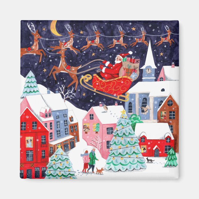 Íman Papais noeis Noite antes da Vila Nórdica de Natal (Frente)