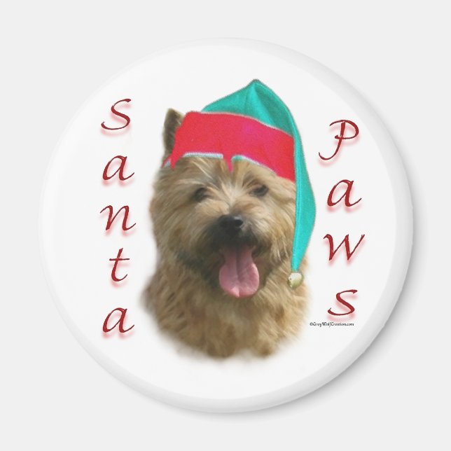 Íman Papais noeis Norwich Terrier Paws (Frente)