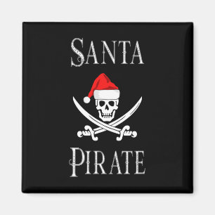 Íman Papais noeis Pirata Caveira Espadas de Natal Barco