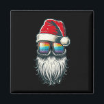 Íman Papais noeis Vintage Óculos Rainbow Christmas Sant<br><div class="desc">Papais noeis Vintage Óculos Arco-Íris Natal Santa Diversão</div>