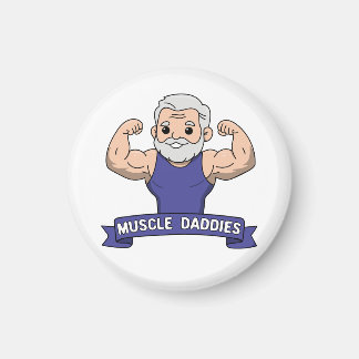 Íman Papaizão Musculoso Fofo Kawaii Barbudo