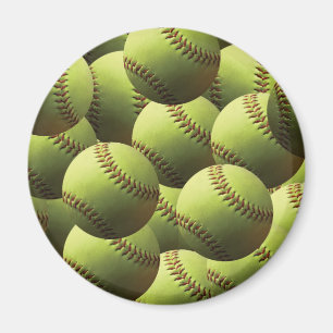 Íman Papel de parede amarelo do softball