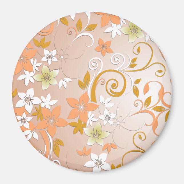 Íman Papel de parede de flores 8 (Frente)