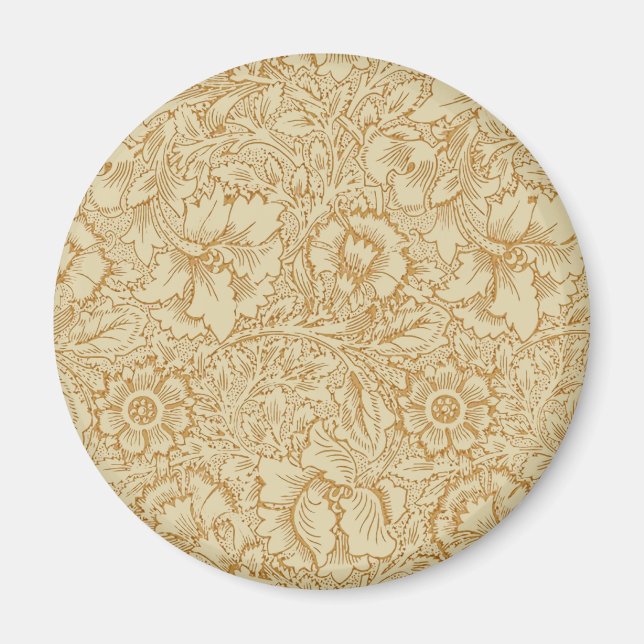 Íman Papel de Parede Floral Papoula de William Morris (Frente)