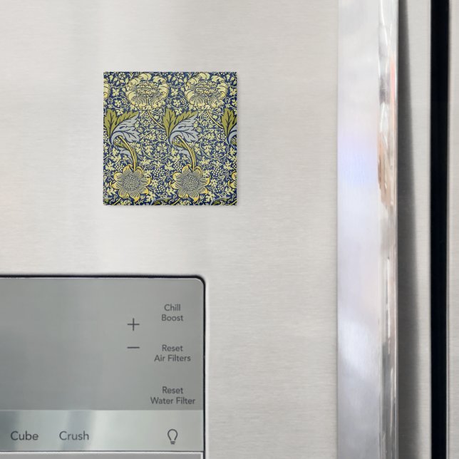 Íman Papel de Parede Floral William Morris Kennet Azul  (In Situ (Fridge))