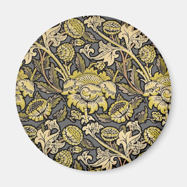 Íman Papel de parede floral William Morris Wey Artes Of (Frente)