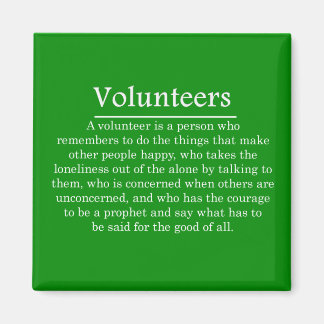 Íman Papel dos Voluntários