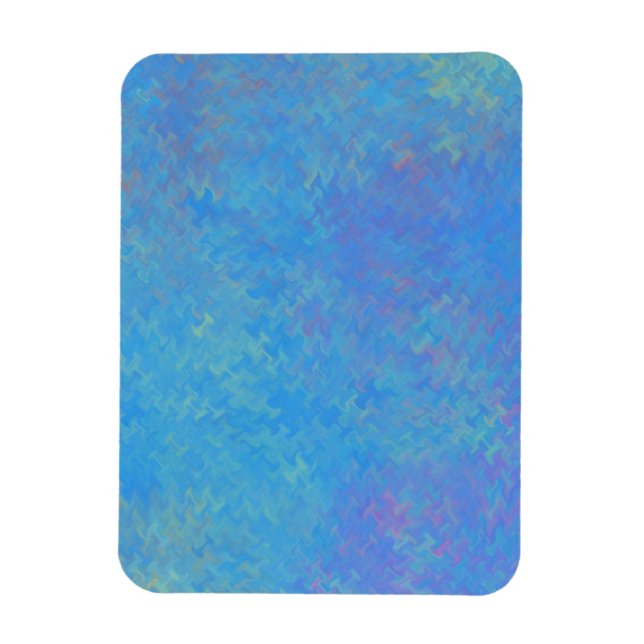 Íman Papel Marmoreado Azul Bonito (Vertical)