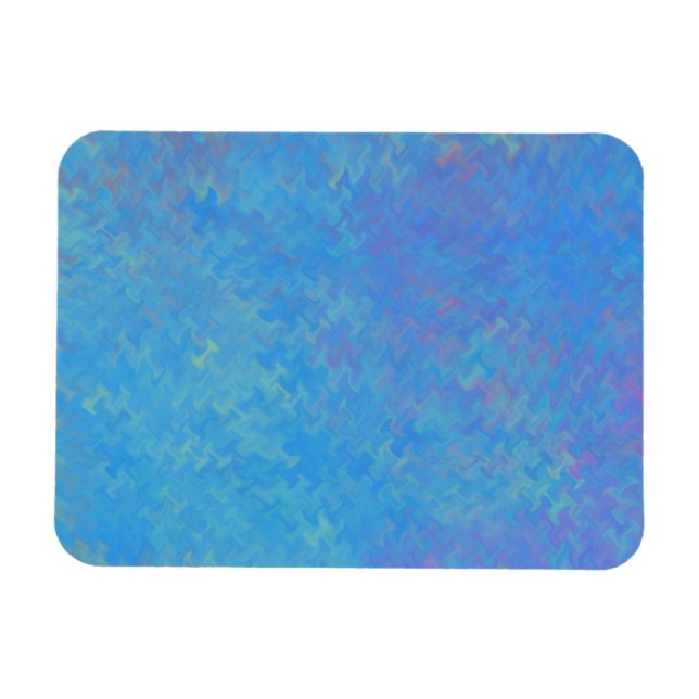 Íman Papel Marmoreado Azul Bonito (Horizontal)