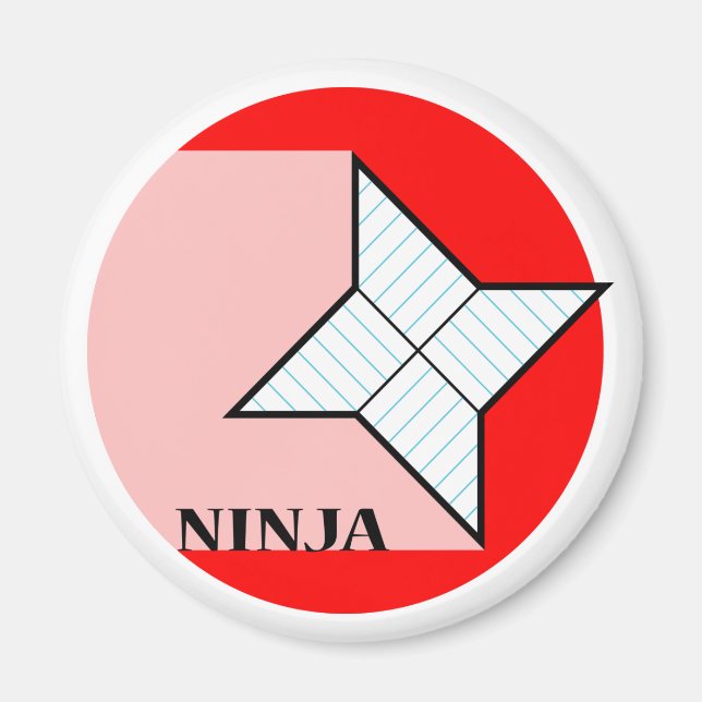 Íman Papel Ninja Star Magnet (Frente)