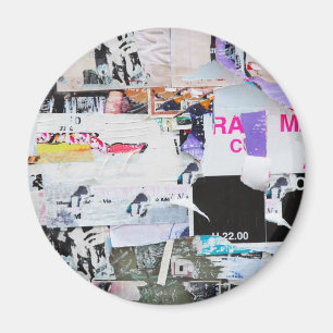 Íman Papel rasgado estilo de Banksy da parede dos