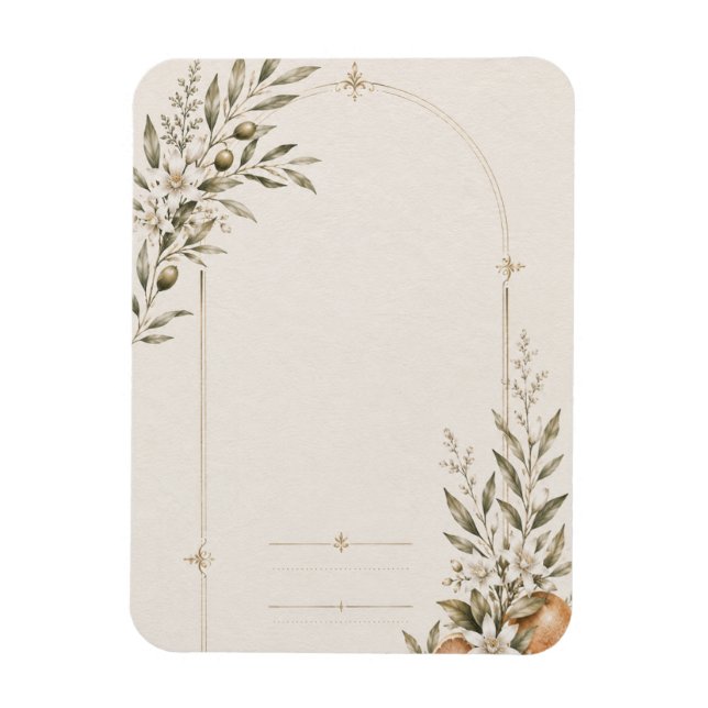 Íman Papelaria de Casamento Romântico em Vinhedo (Vertical)