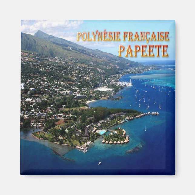 Íman PAPETA zPF007, Polinésia Francesa, Oceânia, Cordil (Frente)