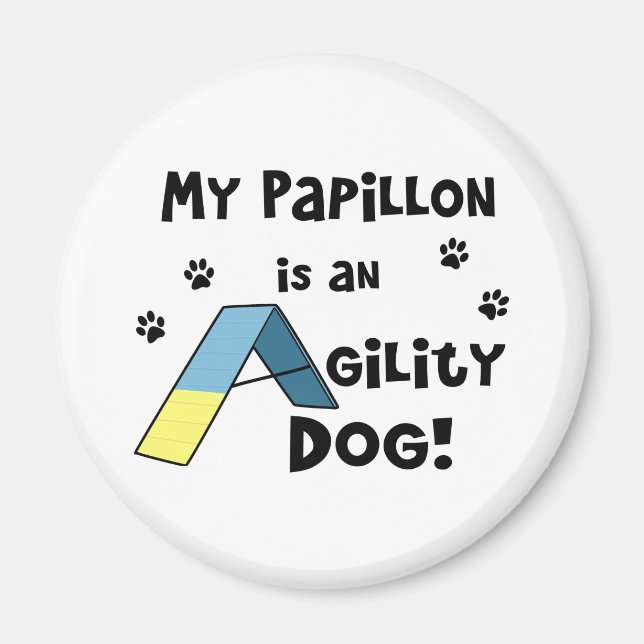Íman Papillon Agability Dog Magnet (Frente)
