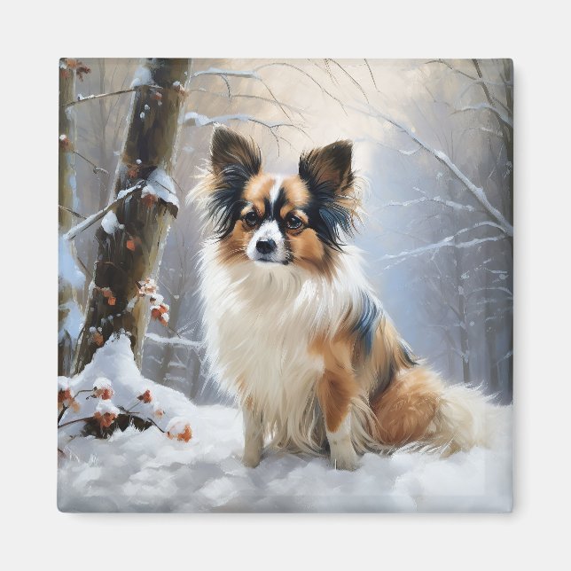 Íman Papillon Deixe Nevar Natal (Frente)