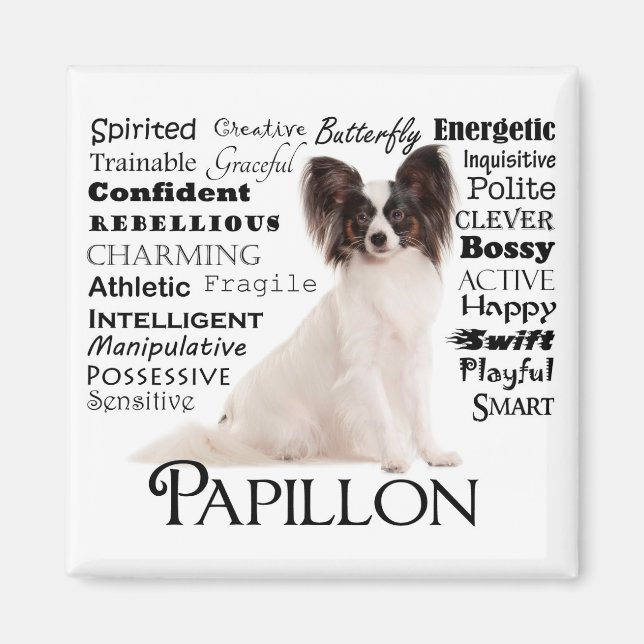 Íman Papillon Traits Magnet (Frente)