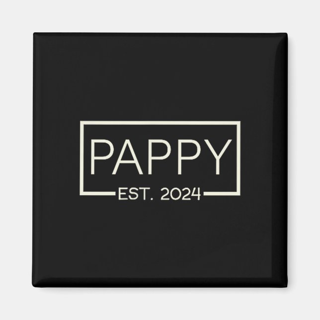 Íman Pappy Est 2024 New Dad Father's Day Men Cket  (Frente)