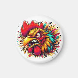 Íman "Pappy the Spirited Rooster" Magnet