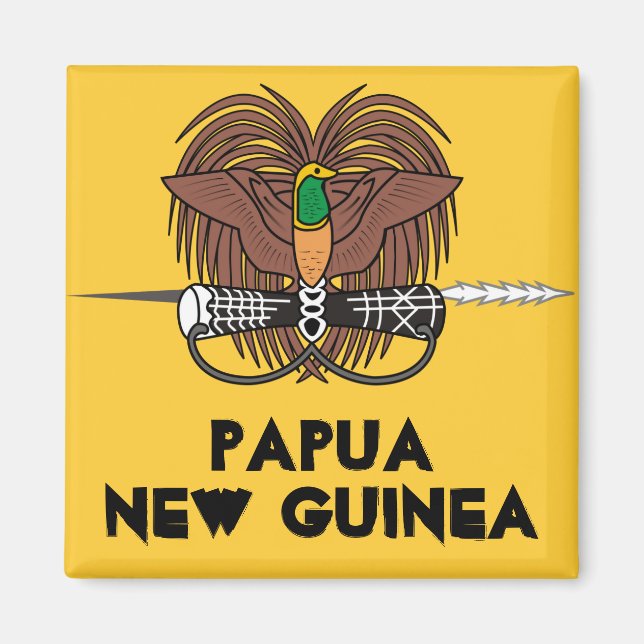 Íman Papua-Nova Guiné* Magneta de Refrigerador (Frente)