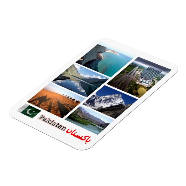 Íman Paquistão - Mosaico - Magnet (Left Side)