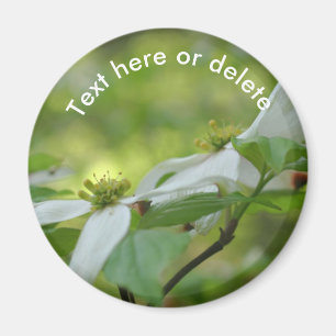 Íman Par Personalizado de Flores de Cornizo Branco