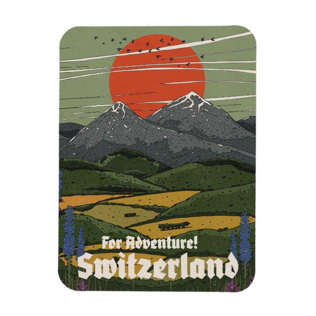 Íman Para Aventura Suíça (Vertical)
