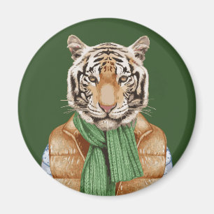 Íman Para baixo tigre da veste